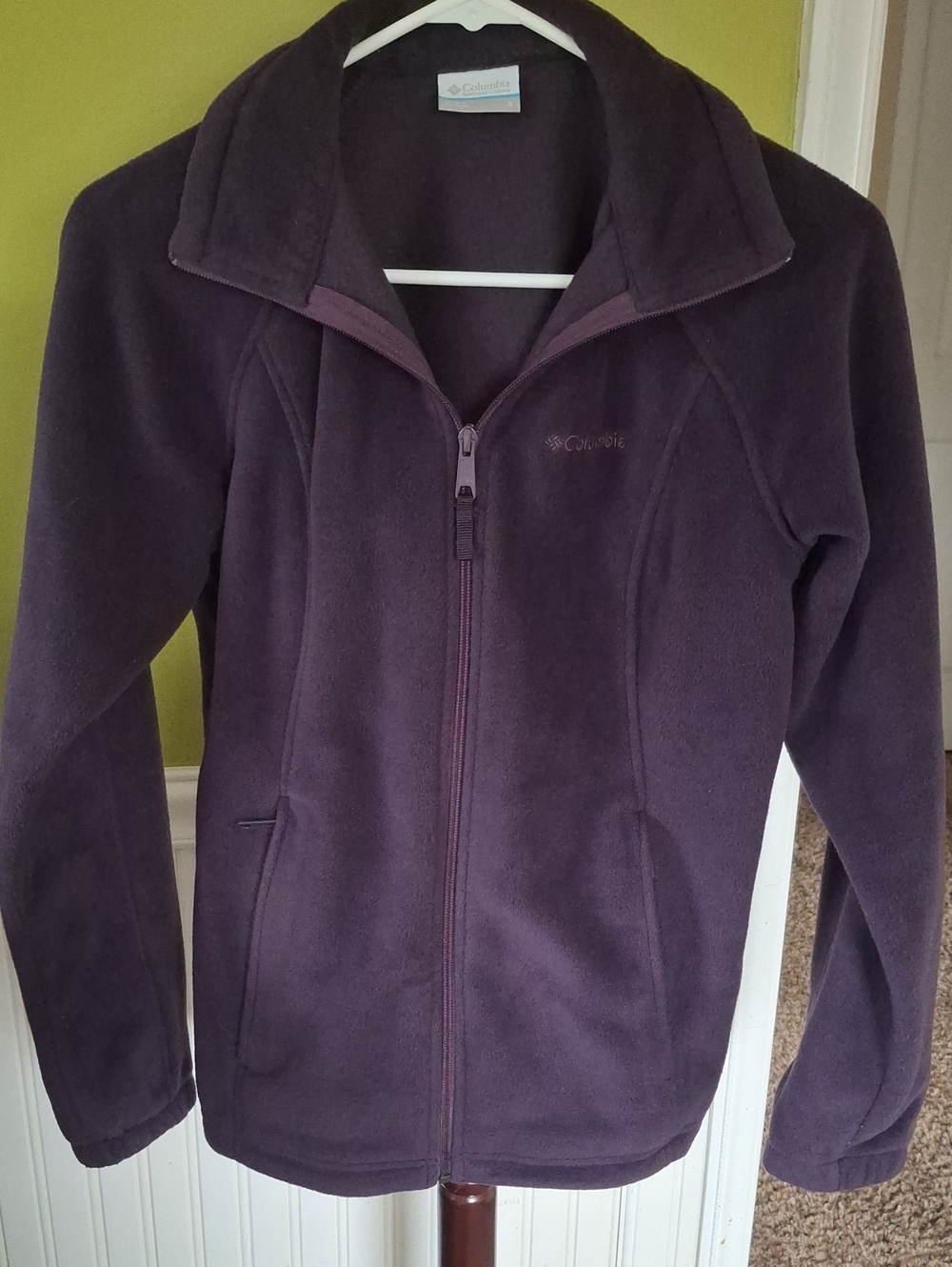 Columbia Women's Deep Purple Full-Zip Teddy Fleece Jacket
